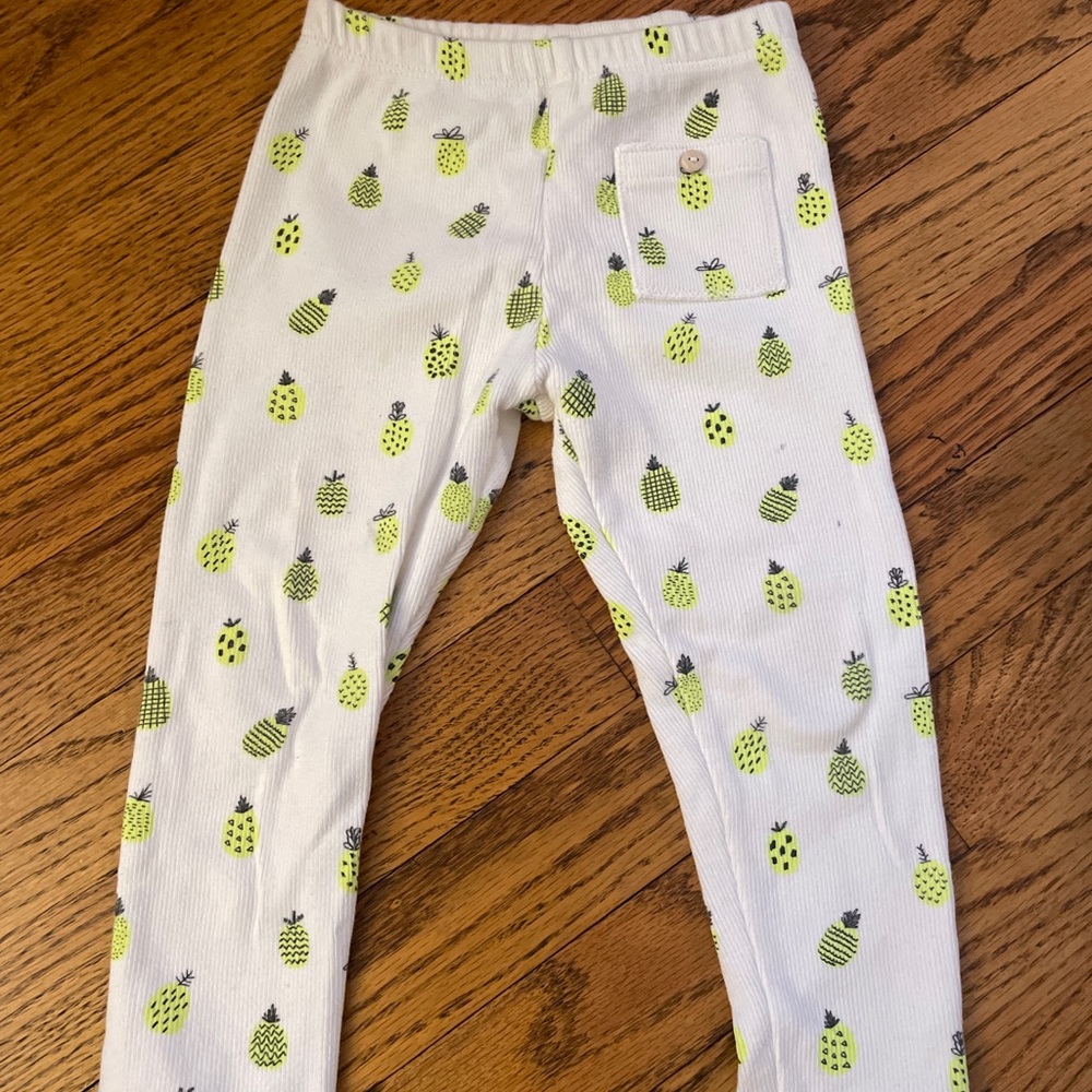 ZARA | Ribbed Pineapple Leggings